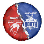Kangaroos and Swans Spare Tire Cover Dynamic Sporty Version