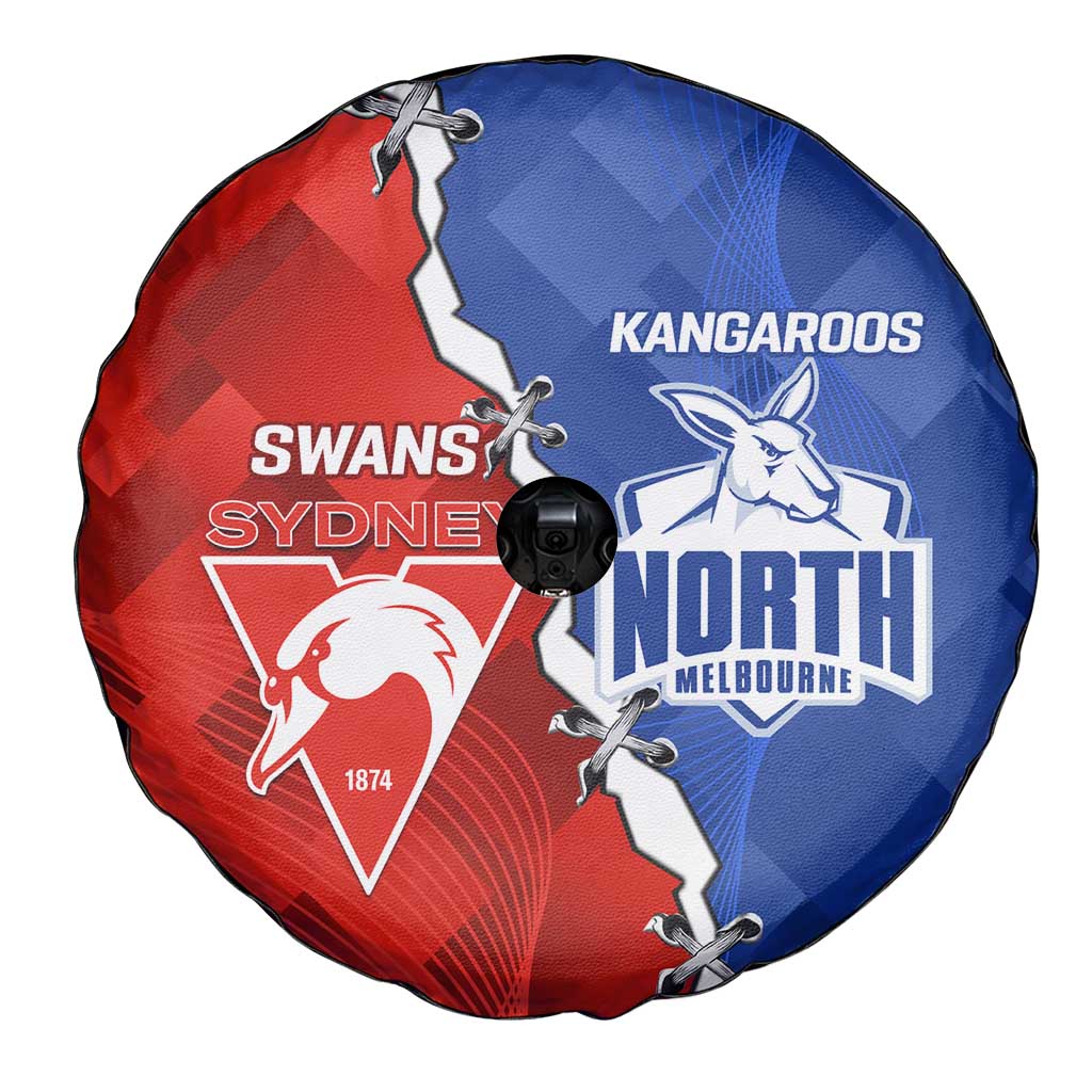 Kangaroos and Swans Spare Tire Cover Dynamic Sporty Version