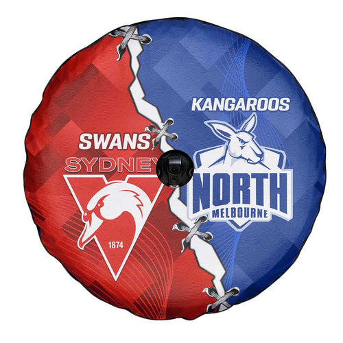 Kangaroos and Swans Spare Tire Cover Dynamic Sporty Version