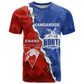 Personalised Kangaroos and Swans T Shirt Dynamic Sporty Version