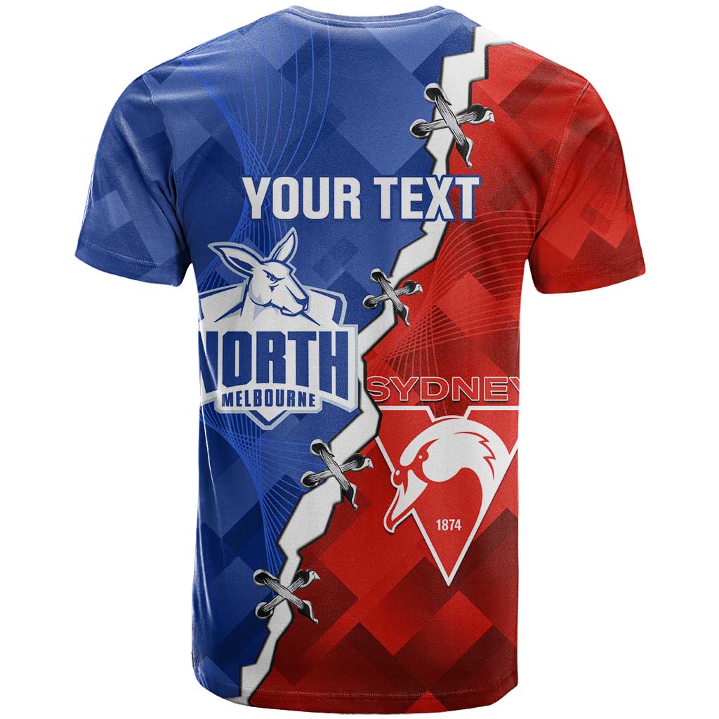 Personalised Kangaroos and Swans T Shirt Dynamic Sporty Version