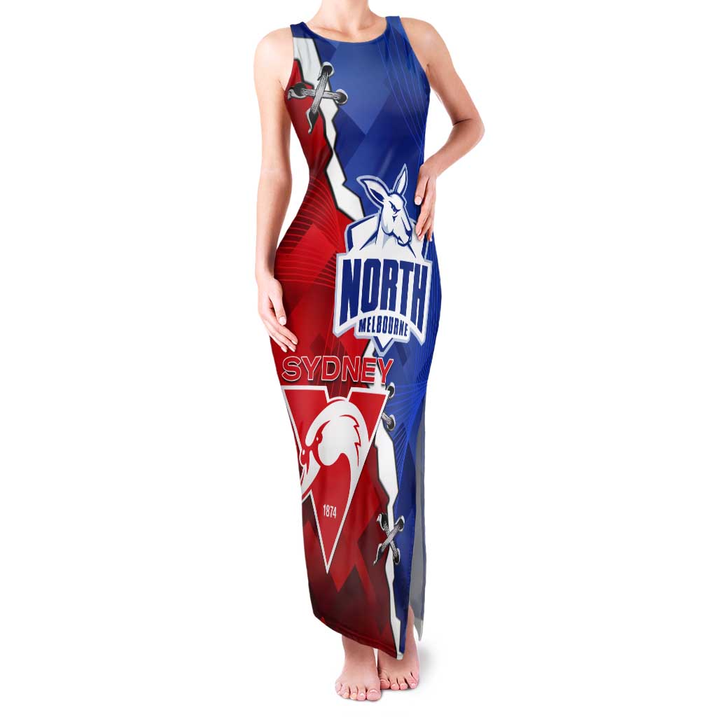 Personalised Kangaroos and Swans Tank Maxi Dress Dynamic Sporty Version