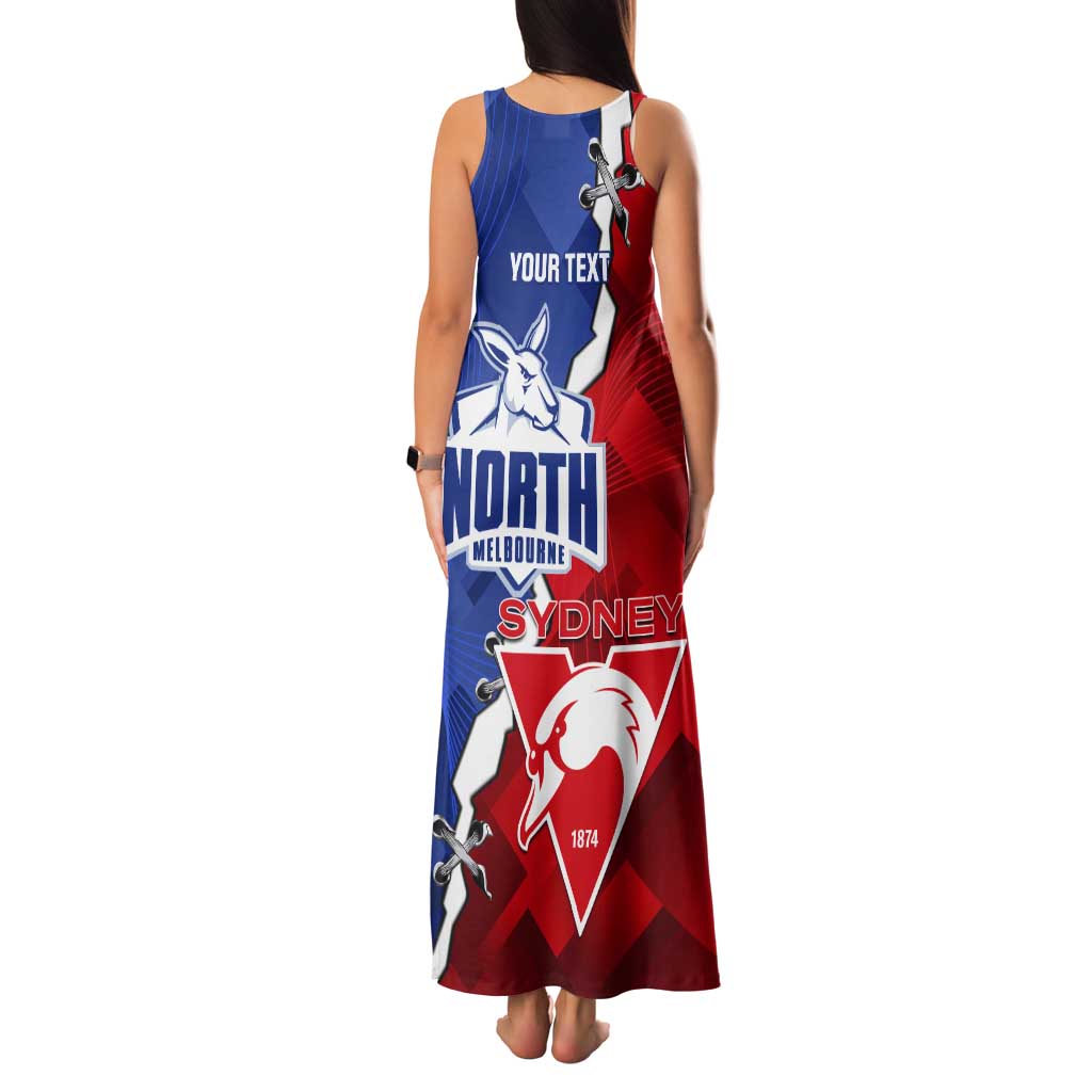 Personalised Kangaroos and Swans Tank Maxi Dress Dynamic Sporty Version