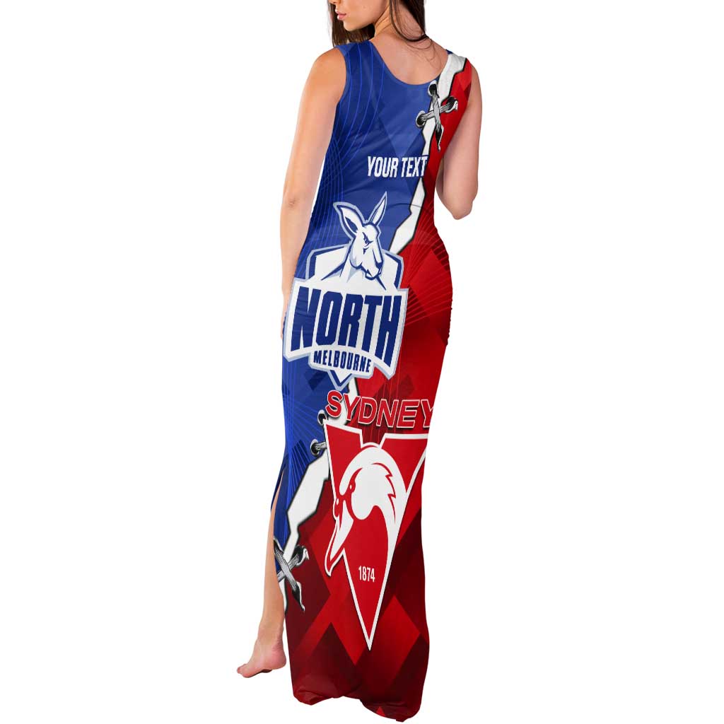Personalised Kangaroos and Swans Tank Maxi Dress Dynamic Sporty Version