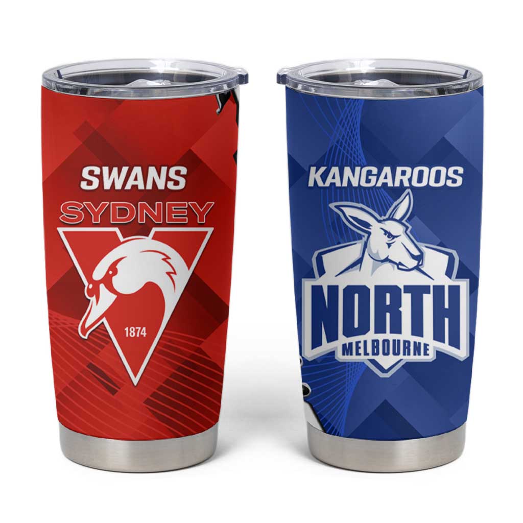 Kangaroos and Swans Tumbler Cup Dynamic Sporty Version