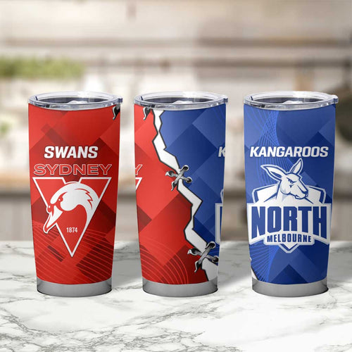 Kangaroos and Swans Tumbler Cup Dynamic Sporty Version