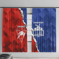 Kangaroos and Swans Window Curtain Dynamic Sporty Version
