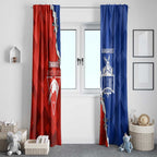 Kangaroos and Swans Window Curtain Dynamic Sporty Version