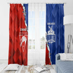 Kangaroos and Swans Window Curtain Dynamic Sporty Version
