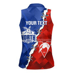 Personalised Kangaroos and Swans Women Sleeveless Polo Shirt Dynamic Sporty Version