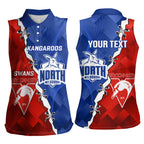 Personalised Kangaroos and Swans Women Sleeveless Polo Shirt Dynamic Sporty Version