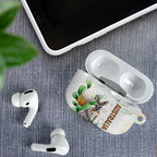 Australia Wallaby AirPods Case Yellow Banksia Watercolor Style - Aussie Hoodie