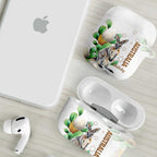 Australia Wallaby AirPods Case Yellow Banksia Watercolor Style - Aussie Hoodie