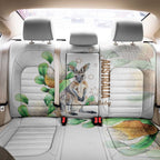 Australia Wallaby Back Car Seat Cover Yellow Banksia Watercolor Style - Aussie Hoodie