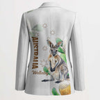 Australia Wallaby Blazer Yellow Banksia Watercolor Style - Aussie Hoodie