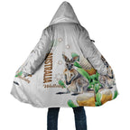 Australia Wallaby Cloak Yellow Banksia Watercolor Style - Aussie Hoodie