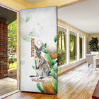 Australia Wallaby Door Cover Yellow Banksia Watercolor Style - Aussie Hoodie