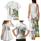 Australia Wallaby Family Matching Tank Maxi Dress and Hawaiian Shirt Yellow Banksia Watercolor Style - Aussie Hoodie