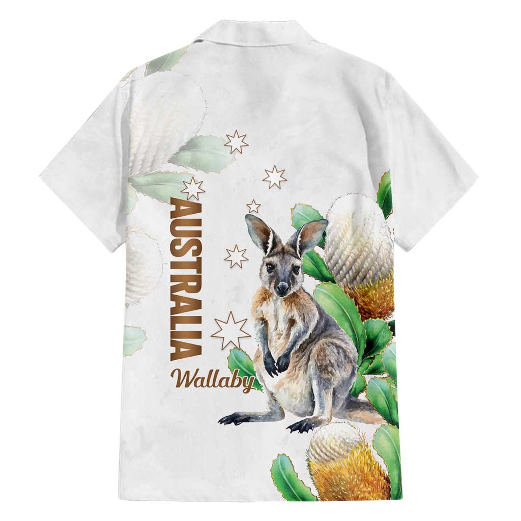 Australia Wallaby Family Matching Tank Maxi Dress and Hawaiian Shirt Yellow Banksia Watercolor Style - Aussie Hoodie