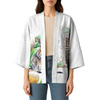 Australia Wallaby Kimono Yellow Banksia Watercolor Style - Aussie Hoodie