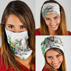 Australia Wallaby Neck Gaiter Yellow Banksia Watercolor Style - Aussie Hoodie