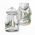 Australia Wallaby Pet Hoodie Yellow Banksia Watercolor Style