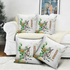 Australia Wallaby Pillow Cover Yellow Banksia Watercolor Style - Aussie Hoodie