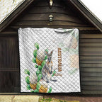 Australia Wallaby Quilt Yellow Banksia Watercolor Style - Aussie Hoodie