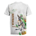 Australia Wallaby Rugby Jersey Yellow Banksia Watercolor Style - Aussie Hoodie