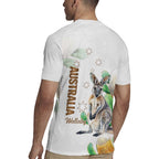 Australia Wallaby Rugby Jersey Yellow Banksia Watercolor Style - Aussie Hoodie