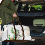 Australia Wallaby Travel Bag Yellow Banksia Watercolor Style - Aussie Hoodie