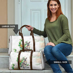 Australia Wallaby Travel Bag Yellow Banksia Watercolor Style - Aussie Hoodie