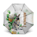 Australia Wallaby Umbrella Yellow Banksia Watercolor Style - Aussie Hoodie