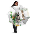 Australia Wallaby Umbrella Yellow Banksia Watercolor Style - Aussie Hoodie