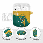 Personalised Boxing Kangaroo AirPods Case Aussie Oi Oi Oi Sporty National Color - Aussie Hoodie