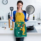 Personalised Boxing Kangaroo Apron Aussie Oi Oi Oi Sporty National Color - Aussie Hoodie
