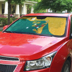 Personalised Boxing Kangaroo Auto Sun Shade Aussie Oi Oi Oi Sporty National Color - Aussie Hoodie