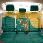 Personalised Boxing Kangaroo Back Car Seat Cover Aussie Oi Oi Oi Sporty National Color - Aussie Hoodie