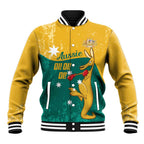 Personalised Boxing Kangaroo Baseball Jacket Aussie Oi Oi Oi Sporty National Color - Aussie Hoodie