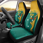 Personalised Boxing Kangaroo Car Seat Cover Aussie Oi Oi Oi Sporty National Color - Aussie Hoodie