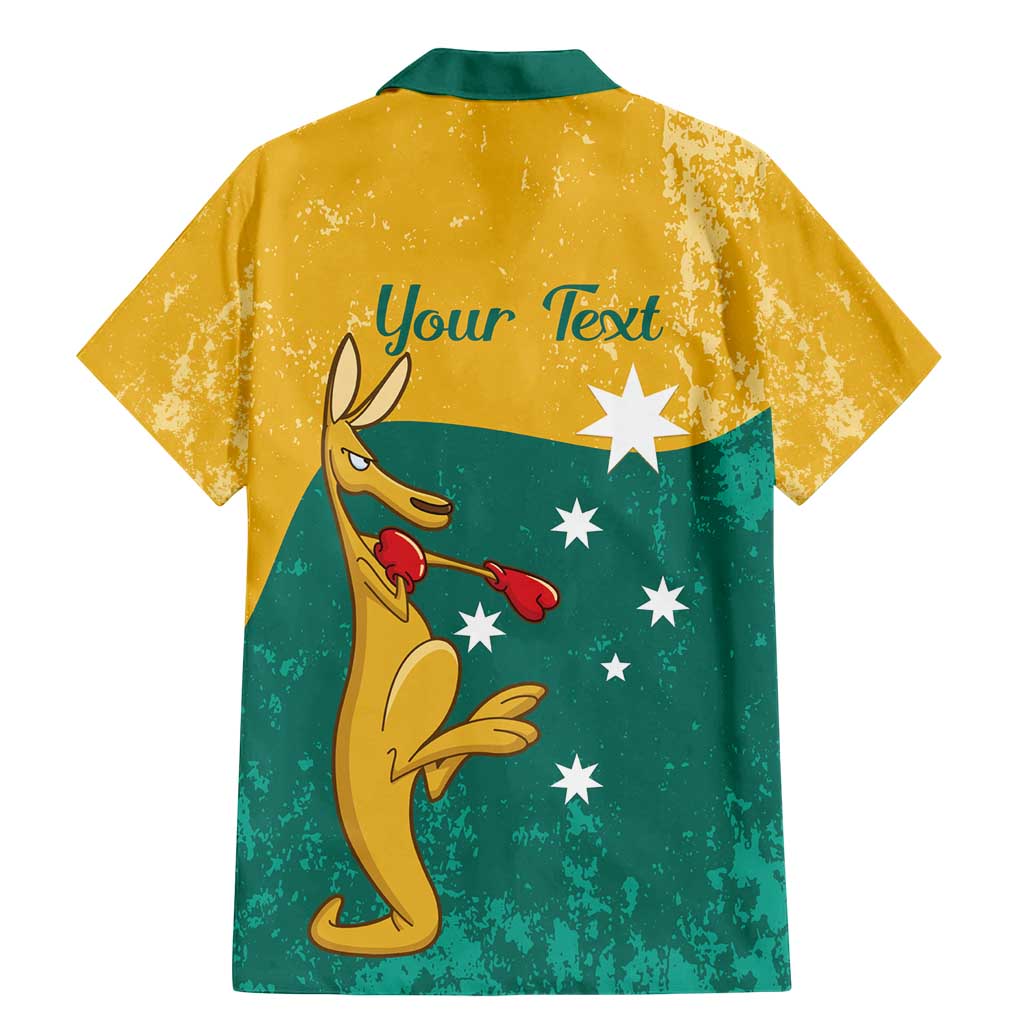 Personalised Boxing Kangaroo Family Matching Mermaid Dress and Hawaiian Shirt Aussie Oi Oi Oi Sporty National Color - Aussie Hoodie