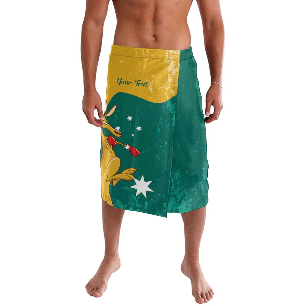 Personalised Boxing Kangaroo Lavalava Aussie Oi Oi Oi Sporty National Color - Aussie Hoodie