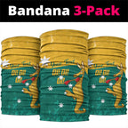 Personalised Boxing Kangaroo Neck Gaiter Aussie Oi Oi Oi Sporty National Color - Aussie Hoodie