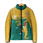 Personalised Boxing Kangaroo Padded Jacket Aussie Oi Oi Oi Sporty National Color - Aussie Hoodie