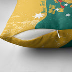 Personalised Boxing Kangaroo Pillow Cover Aussie Oi Oi Oi Sporty National Color - Aussie Hoodie