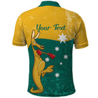 Personalised Boxing Kangaroo Polo Shirt Aussie Oi Oi Oi Sporty National Color - Aussie Hoodie