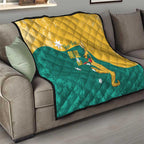 Personalised Boxing Kangaroo Quilt Aussie Oi Oi Oi Sporty National Color - Aussie Hoodie