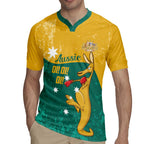 Personalised Boxing Kangaroo Rugby Jersey Aussie Oi Oi Oi Sporty National Color - Aussie Hoodie