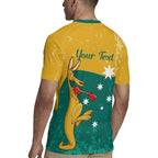 Personalised Boxing Kangaroo Rugby Jersey Aussie Oi Oi Oi Sporty National Color - Aussie Hoodie