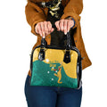 Personalised Boxing Kangaroo Shoulder Handbag Aussie Oi Oi Oi Sporty National Color - Aussie Hoodie